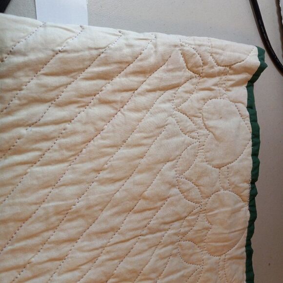 Baby Crib/Wall hanging Hand Stitched Quilt Sewing Cottagecore Handmade Vintage - Picture 9 of 9